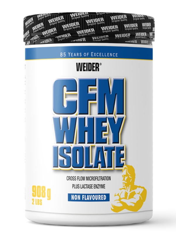 Weider CFM Whey Protein Isolate - proteina pulbere, fara aroma - 908gr