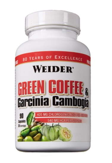 Weider Green Coffee & Garcinia Cambogia – capsule impotriva grasimilor - 90 cps