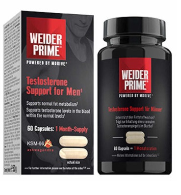 Weider Prime Testosterone – capsule pentru testesteron, rezistenta si crestere - 60 cps