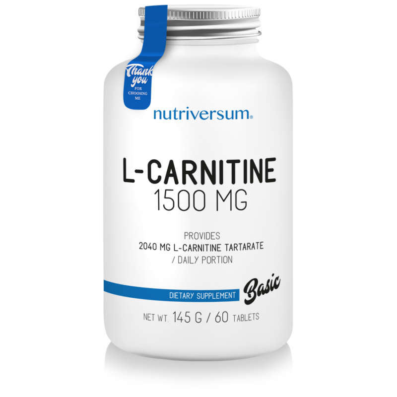 BASIC L-Carnitine 1500mg NUTRIVERSUM