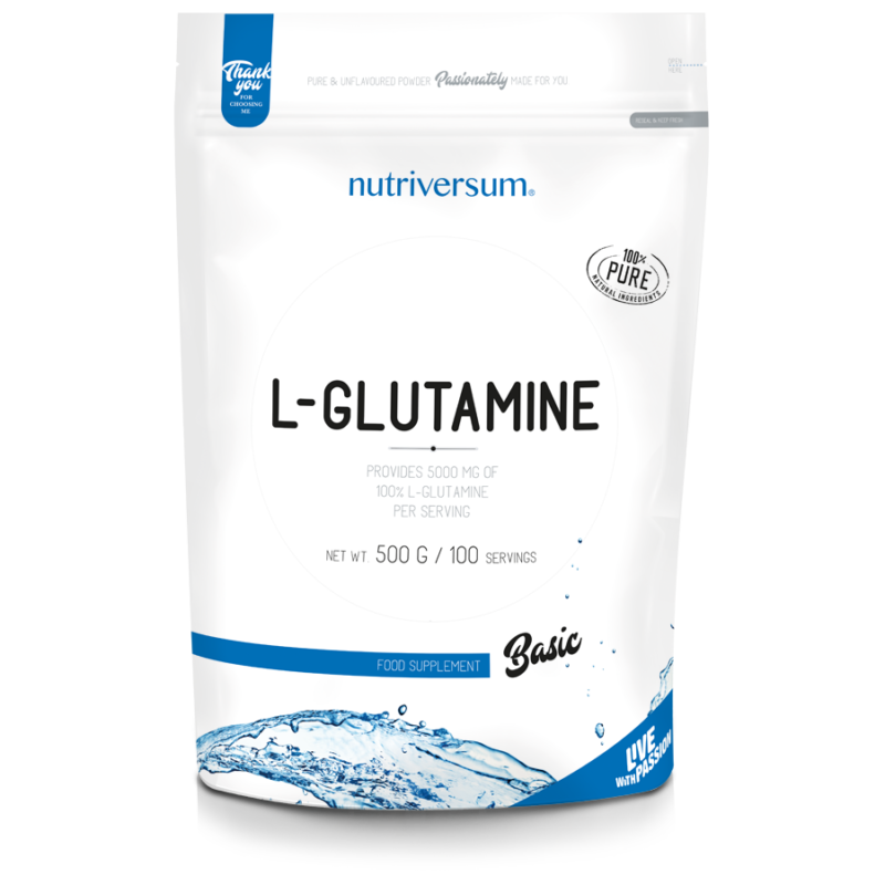 Basic L-Glutamina 500g NUTRIVERSUM
