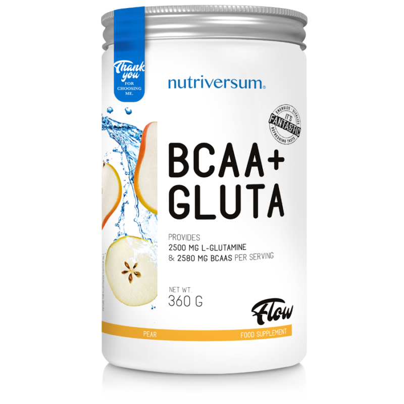 FLOW BCAA + GLUTA 360g struguri NUTRIVERSUM